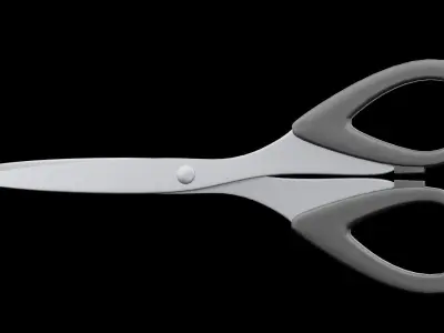 Black Scissors Free low-poly 3D model