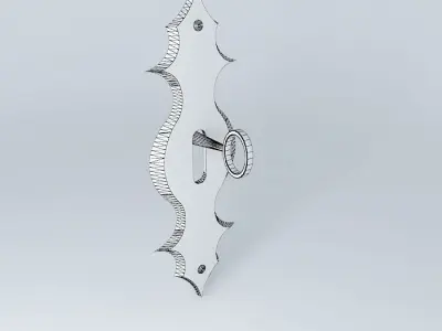 Lock retro Free 3D model