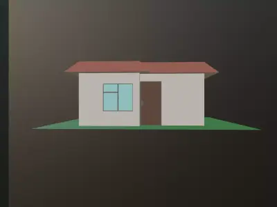 House 1 BedRoom Low-poly 3D model