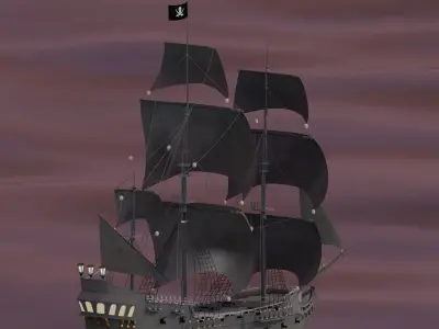 Black pearl 3D model