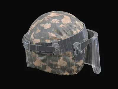 Helmet Kiver-M LP - PBR 3D model Game Ready Low-poly 3D model