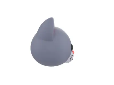 Prop128 Cat Head 3D model