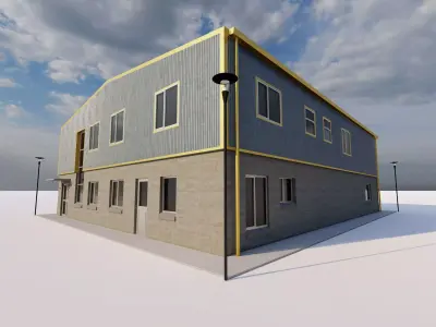 Warehouse-Warehouse Building 3D model 2