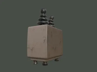 Stylized Limbo Radio Low-poly 3D model