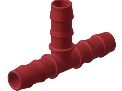 Plastic Irrigation Pipe Tee Joint Toy 3D model