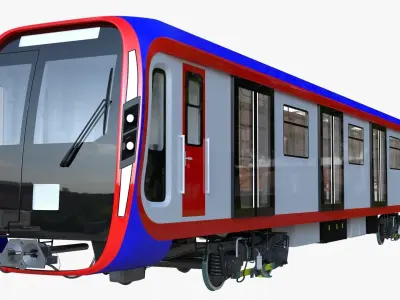 Moscow metro trains 3D Model Pack