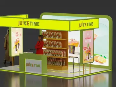 Exhibition Booth 3D model 14