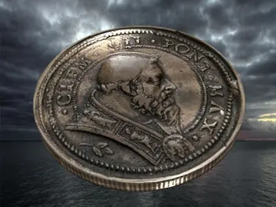 Vatican medal 11 Low-poly 3D model