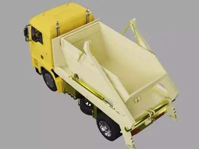 Dump truck 01 Low-poly 3D model
