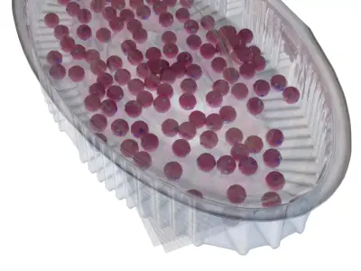 candy in transparent box 3D model