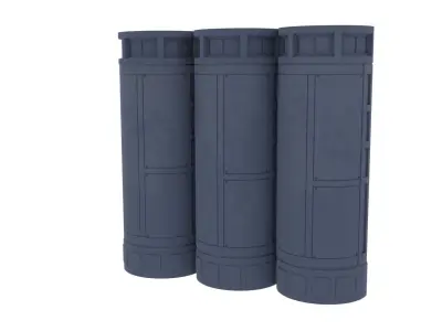 Death Star Small Pillar - 1-6 scale Hottoys 3D print model