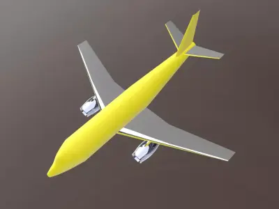  Fictional Jetliner a318 Inspired series 3D model