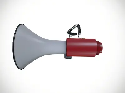 Portable Mega Phone Low-poly 3D model