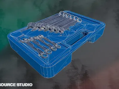 Tool-Instrumental Box LowPoly GameReady by Soutsource Studio Low-poly 3D model