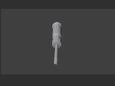 testerScrewdriver Low-poly 3D model