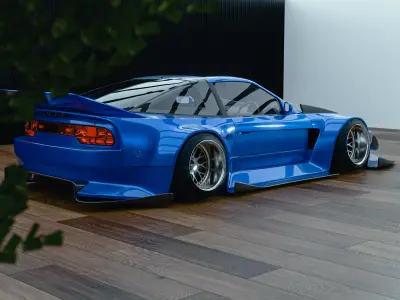 180sx  Or S13 Hatch Widebody Kit 3D model