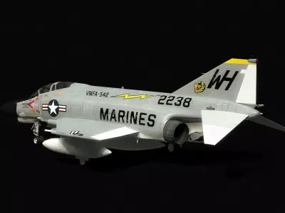 F-4 Phantom VMFA-542 3D model