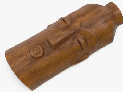  African Mask from Congo Wood 