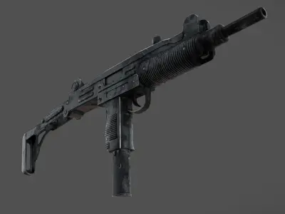 IMI Uzi Low-poly 3D model