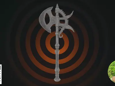 Fantasy Ancient Heavy Melee Weapons 3D model