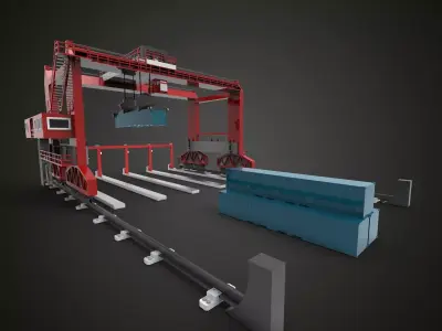 Terminal Crane 3D model