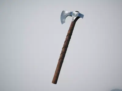 Axe Weapon Low-poly 3D model purchase