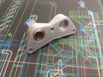 Ultimaker Rp 1 8 Bowden Push Fit Connector Free 3D print model