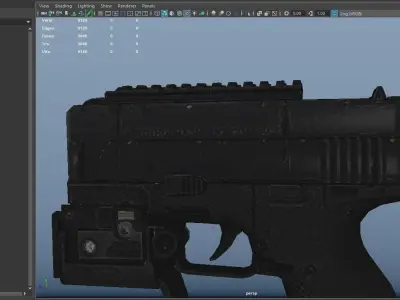 SIFI Hand-Gun Low-poly 3D model