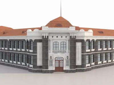 Tsinghua College  3D model