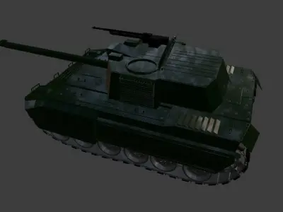 Military Tank 3D model by kolezyum