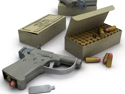 FP-45 Liberator Pistol 3D model