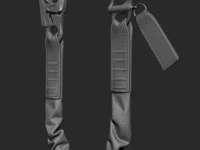Personal Retention Lanyard  3D model