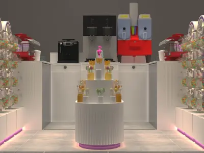CANDY BOOTH 3D model