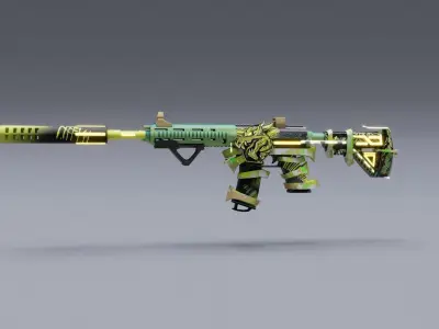 Weapon M416 OLDTropic 3D model
