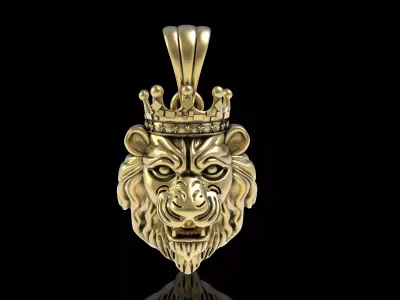 Lion King Pendant 3D print model