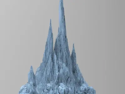 Cliff Archway Spikes 5 3D model