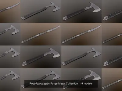 Post-Apocalyptic Forge Mega Collection 3D Model Pack