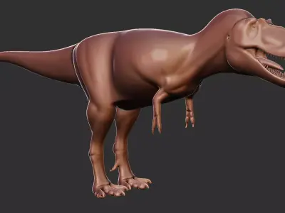 Daspletosaurus base mesh Low-poly 3D model