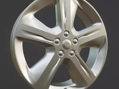 Range Rover 19in Wheels Replica Low-poly 3D model