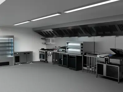 Commercial Kitchen Package 1 3D model