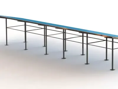 ASSY Solar Panel 10 KW 3D model