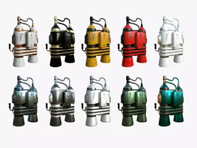 10 Jetpacks E Collection - SciFi Character Design