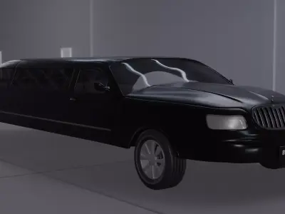 Black Limo 3D model