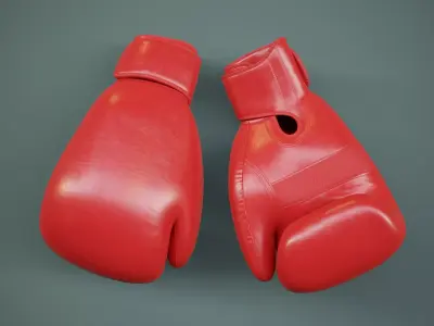 Boxing Gloves PBR Low-poly 3D model