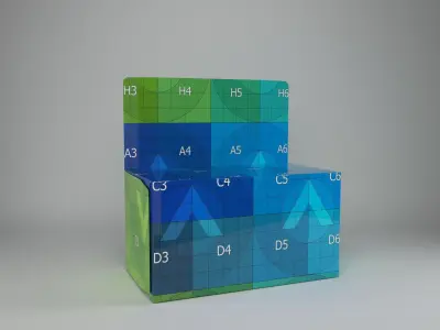 Cardboard Centrum Package 3D model