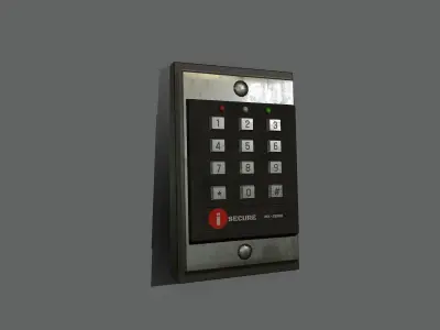 Security Keypad Lock Low-poly PBR Low-poly 3D model