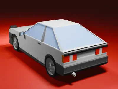 low poly toyota gt 86 Free low-poly 3D model