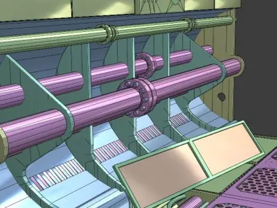 Pipes Indutria Low-poly 3D model