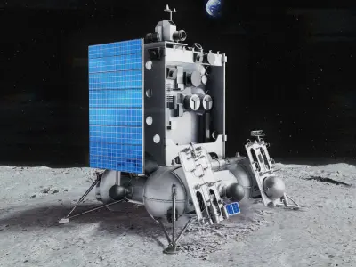 Luna 25 Lunar Lander 3D model