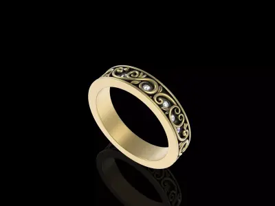 Designing Band Ring 3D print model